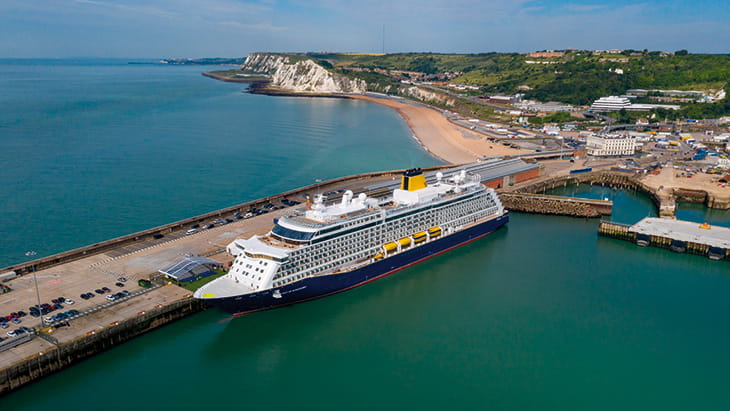 Spirit of Discovery at Dover port